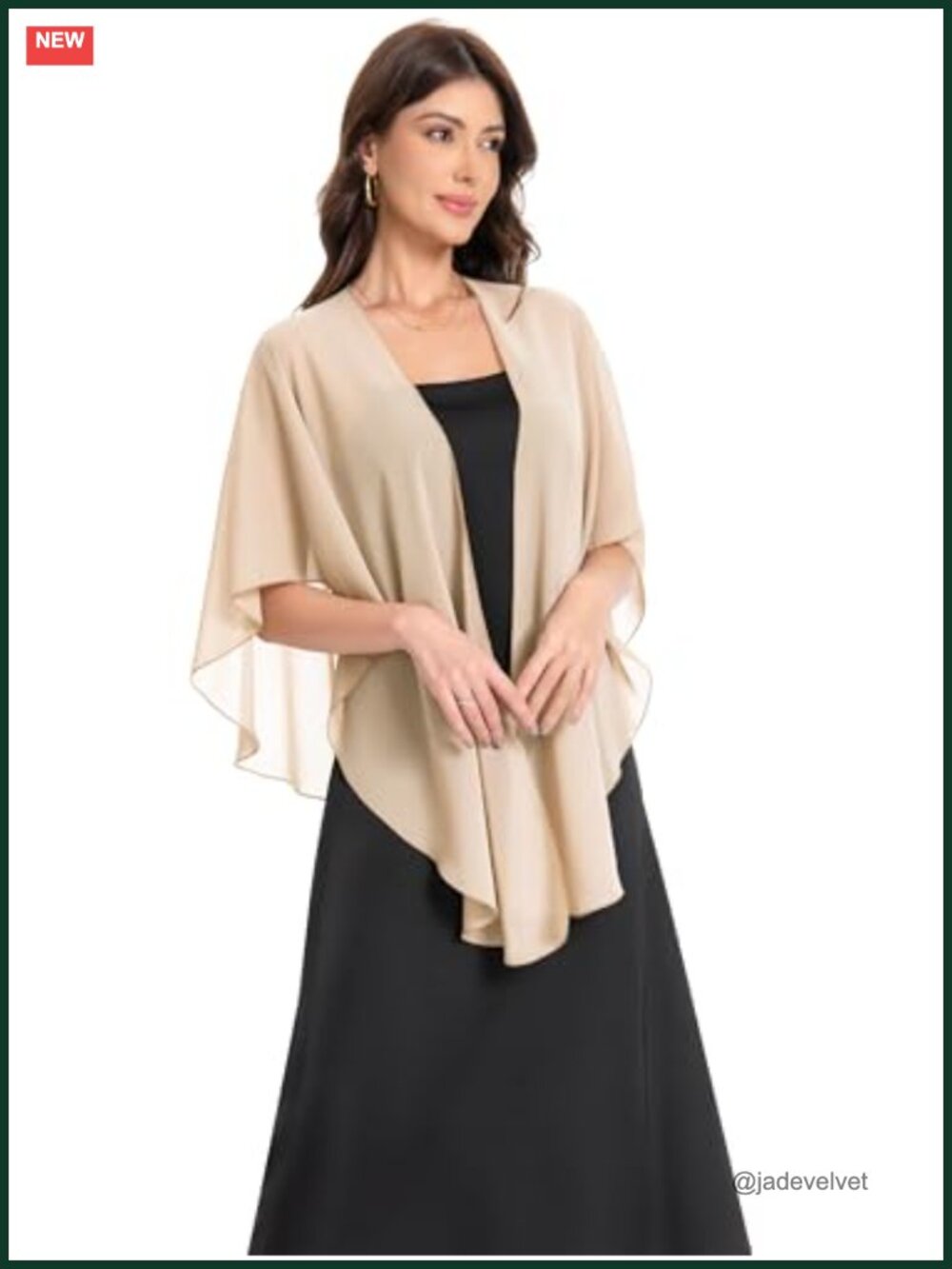 Women's Sheer Chiffon Evening Shawl Wrap, Lightweight Elegant Pashmina for